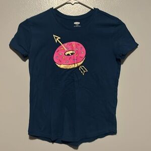 Old Navy girls donut tshirt. Size L 10/12
